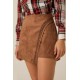 FALDA PANTALON ANTE MARRON