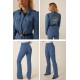 BLAZER MILITAR DENIM AZUL