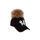 GORRA POMPON NEGRO