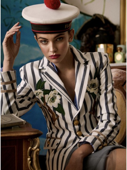 CHAQUETA LAMARR BLUE STRIPES