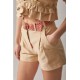 SHORT BEIGE CON CINTURON ESTAMPADO